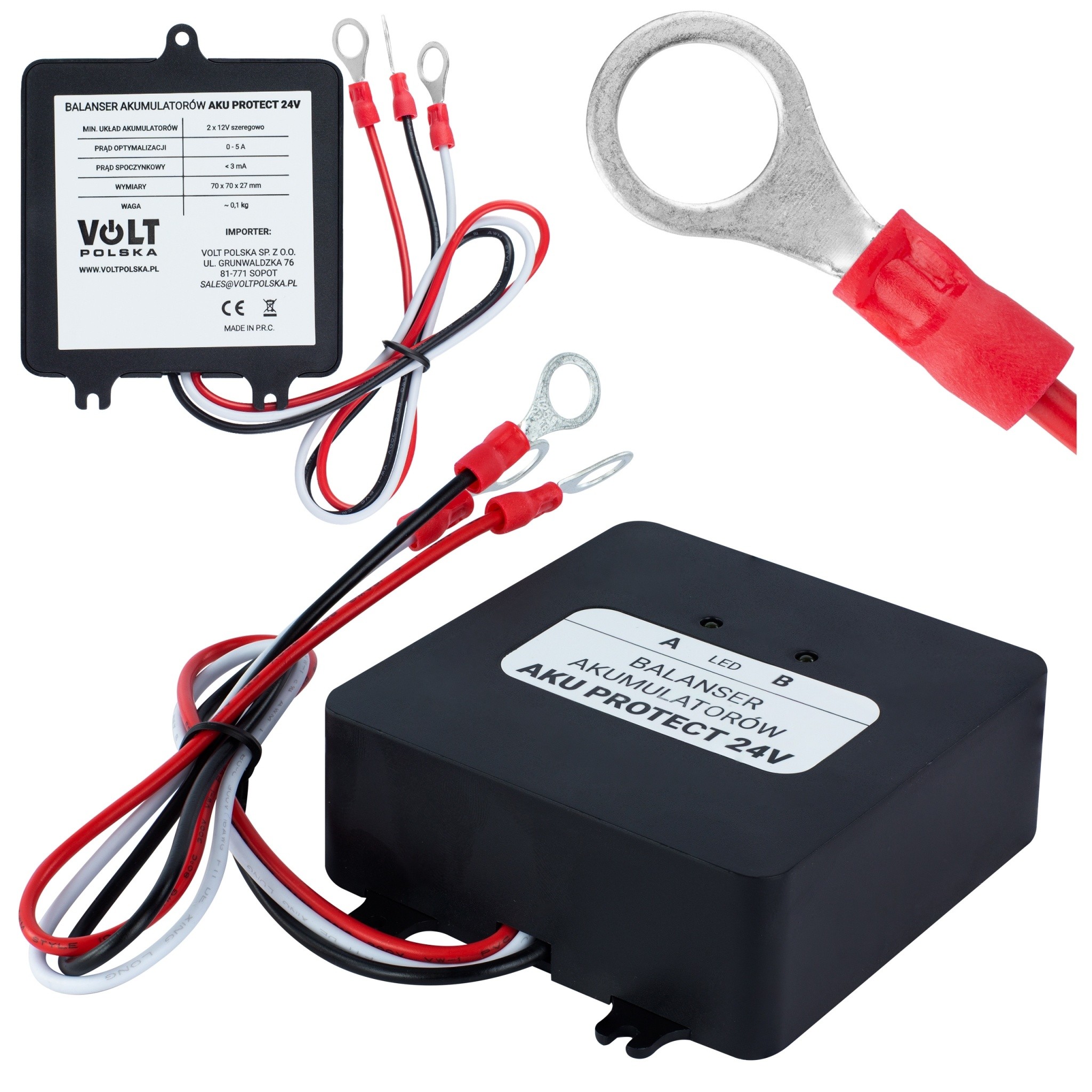 BMS Echilibrare si protectie 2 baterii de 12v in serie BALANCER AKU PROTECT 24V